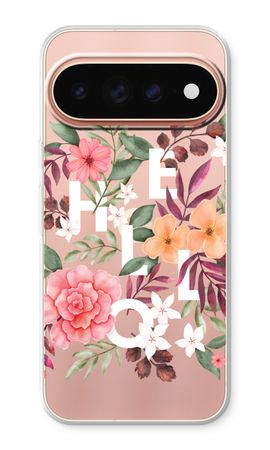 Hello in flowers