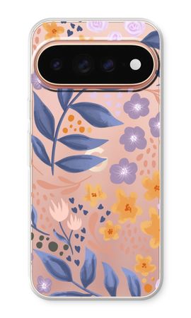 Flowers with blue leaves