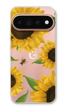 Sunflower and bees