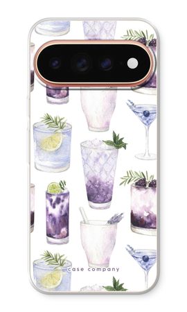 Violet cocktails