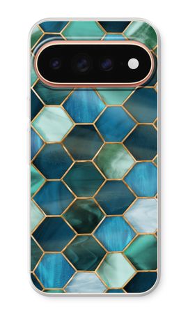 Hexagones en vitrail
