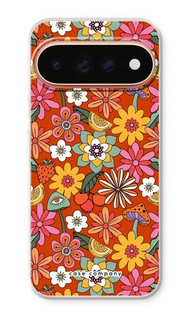 Retro Flowers - Red