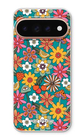 Retro Flowers N°2 - Blue