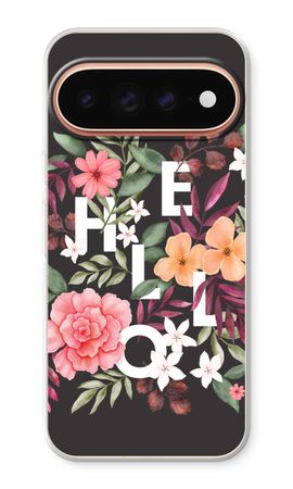 Hello in flowers
