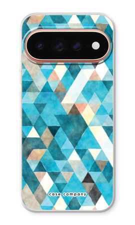Coloured triangles blue
