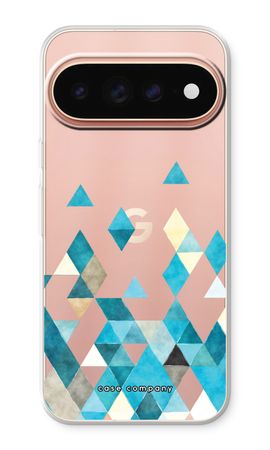 Coloured triangles blue