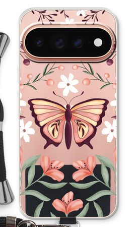 Schmetterling in einer blumigen Welt