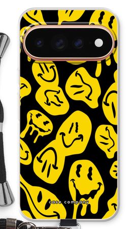 Schmelzendes Smiley-Gesicht - Gelb