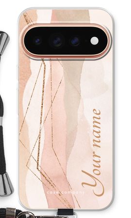 Gold Lines Namecase - Blush
