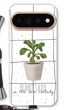 Houseplant on windowpane