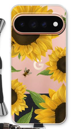 Sunflower and bees