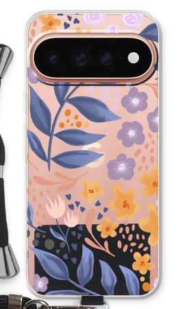 Flowers with blue leaves