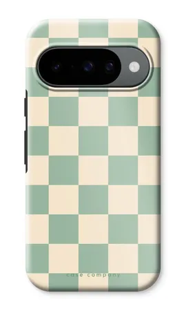 Checkered Mint, Google Pixel 10 tough case