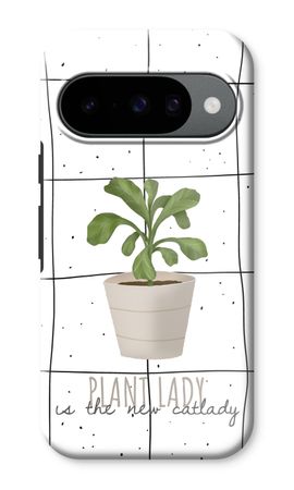 Houseplant on windowpane