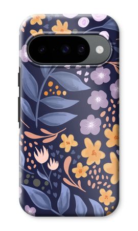 Flowers with blue leaves