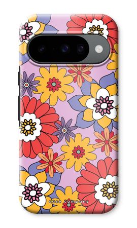 Flores retro - Morado