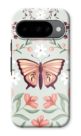 Vlinder in een bloemenwereld