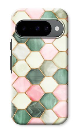 Hexagons in stained glass