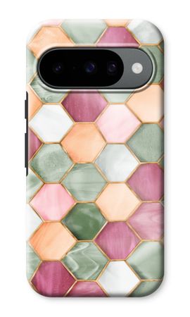 Hexagons in stained glass