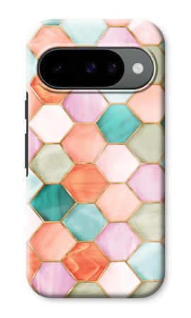 Hexagons in stained glass