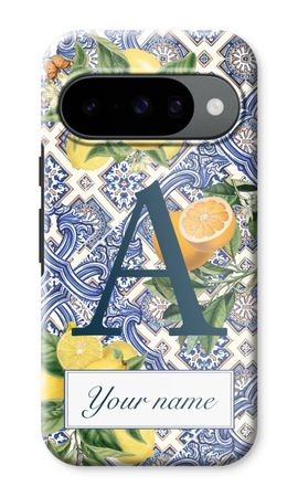 Monogram Blauwe tegels