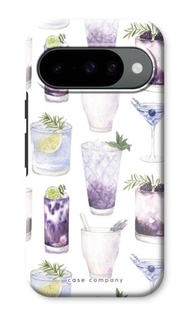 Violet cocktails