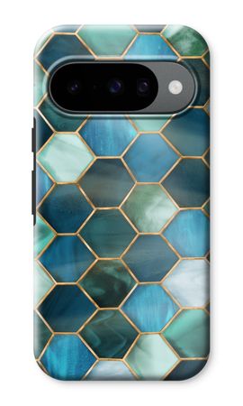 Hexágonos en vidrieras