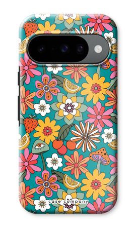 Retro Flowers N°2 - Blue