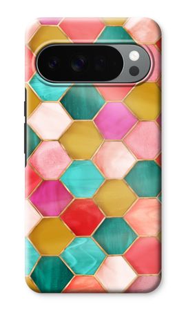 Hexagons in stained glass