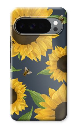Sunflower and bees
