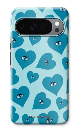 Occhi blu a cuore