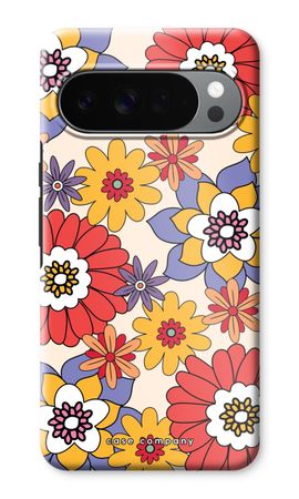 Retro Blumen - Gelb