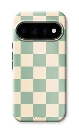 Checkered Mint, Google Pixel 11 Pro hardt deksel