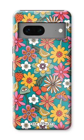 Retro Flowers N°2 - Blue