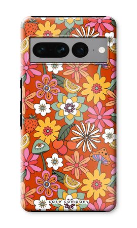 Retro Flowers - Red