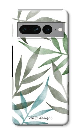 Tropical watercolor leaves