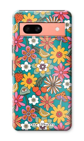 Retro Flowers N°2 - Blue