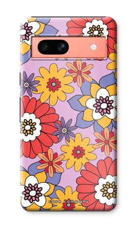 Retro Flowers - Purple