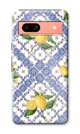 Blue tiles and lemons