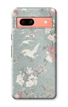 Japanese crane birds blossom