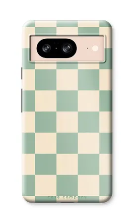 Checkered Mint, Google Pixel 8 hardt deksel