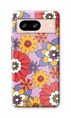 Retro Flowers - Purple