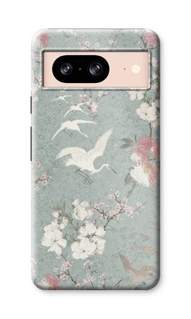 Japanese crane birds blossom