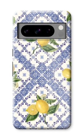 Blue tiles and lemons