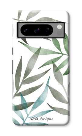 Tropical watercolor leaves