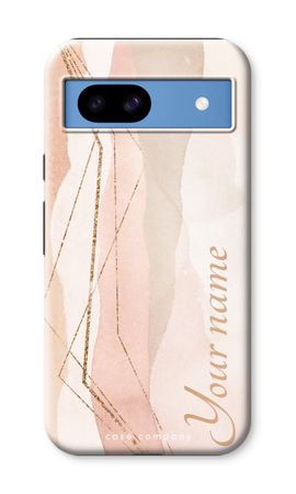 Gold Lines Namecase - Blush