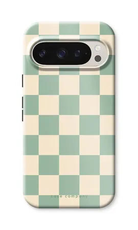 Checkered Mint, Google Pixel 9 tough case