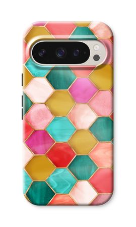 Hexagons in stained glass