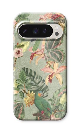 Tropical jungle parrot