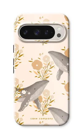Floral Whales, Odolné pouzdro Google Pixel 9 Pro